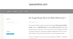 Desktop Screenshot of openpolitics.com