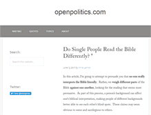 Tablet Screenshot of openpolitics.com